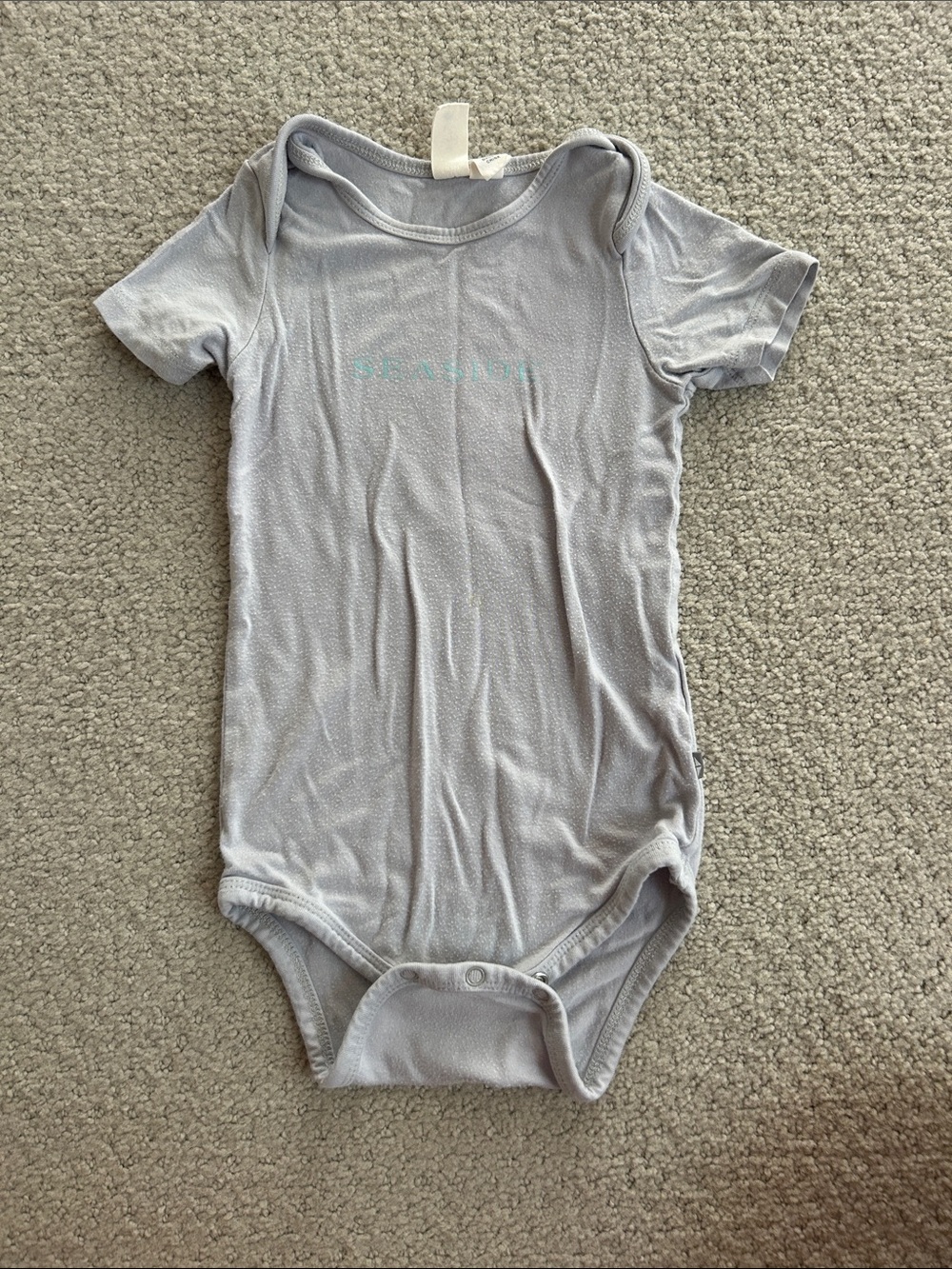 Kyte Baby Classic Gray Short-Sleeve Onsie